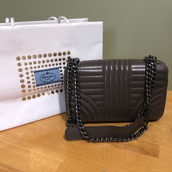 PRADA - DIAGRAMME SHOULDER BAG - Picture 5 of 7